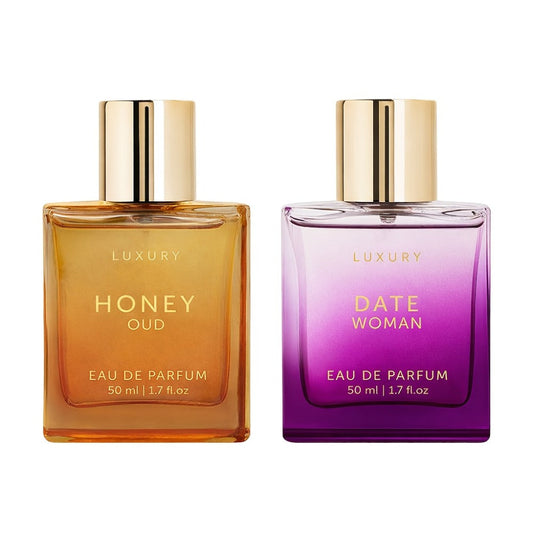 Eau de Parfum Arabian Oud Collection with Honey Oud & Date 50ml Bottles and 4 Source Options