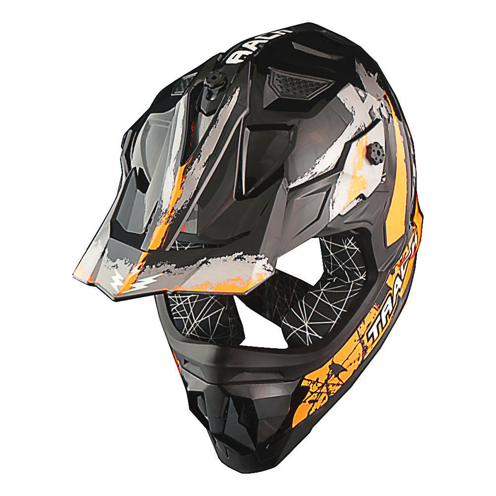 Dirt Bike Helmet Adult Motorcycle ATV Off-Road Track Style Lightweight Aerodynamic Thermoplastic Shell Removable Washable Padding Glossy UV Finish, Multiple Colors XS-XXL