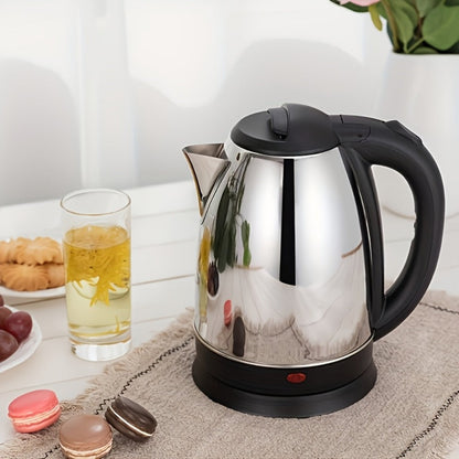 Electric Kettle 2L Stainless Steel Double-Wall Design with LED Indicator, Auto Shut-Off and 360-Degree Base