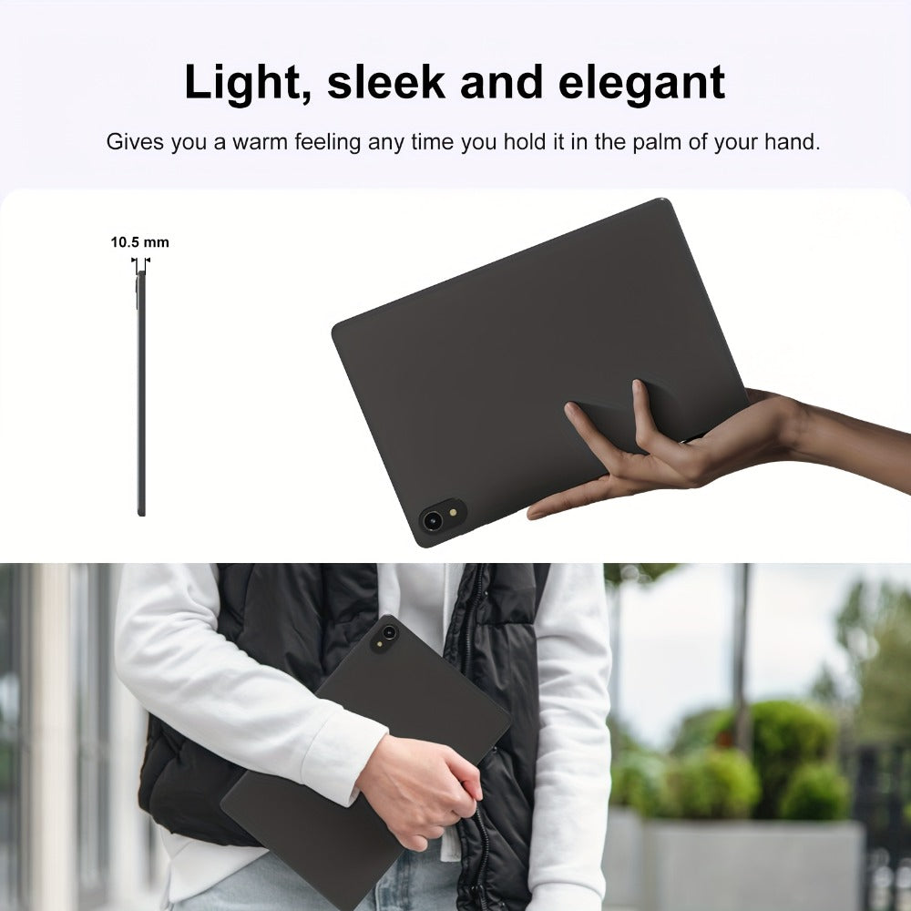 11 Inch Android 15 Business Tablet WiFi 6 – Gemini AI, Octa-Core, 4GB/8GB RAM 64GB/128GB ROM, Dual Camera, Stereo Speakers, USB OTG, Ad-Free, Long Battery, 2026 Model Grey