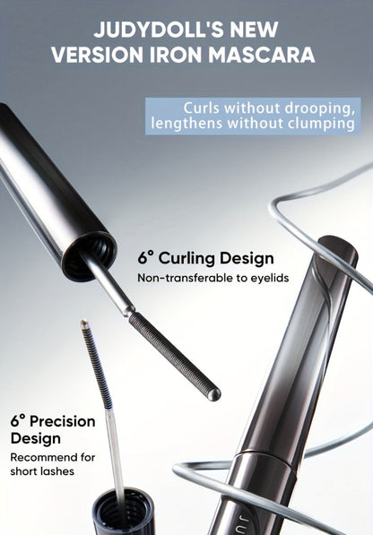 JUDYDOLL Mascara in Black or Brown with Curling or Precision Metal Applicator Designs and Slim Gray Tubes