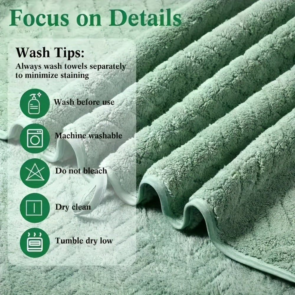 Bath Towels Set 18 or 20 Piece Coral Fleece Mix with Washcloths and Bath Ball in Multiple Colors
