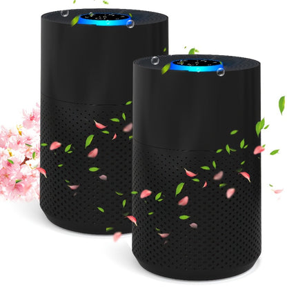 Air Purifier with H13 True HEPA 3-in-1 Filter, Sleep Mode and Single or Two-Unit Color Options