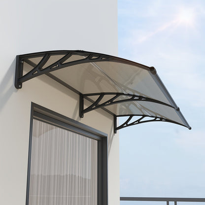 Door Awning Polycarbonate Window Canopy UPF50+ UV Rain Protection