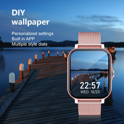 Calling Smartwatch for Men Women Heart Rate Monitor Sleep Tracker Multiple Sport Modes Music Control Weather IP67 Waterproof Magnetic Charging Android iPhone Compatible – Black Pink Silver Gold