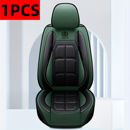 Faux Leather Car Seat Covers – Universal Fit for Cars, SUVs, Vans & Trucks, Dirt-Resistant Protective Seat Cover, Single Front / 2 Front / Full 5-Seat Sets, 5 Colors