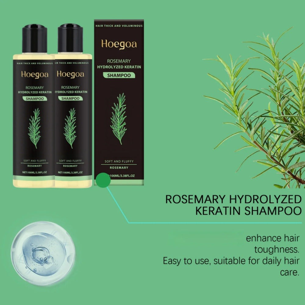 Rosemary Shampoo 2 Pack for Women & Men – Deep Cleansing Strengthening Hair Care with Rosemary Extract, Vitamin C, Vitamin E & Keratin, Moisturizing Frizz-Free Smooth Shiny Results All Hair Types