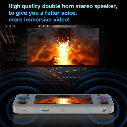 Handheld Game Console Anbernic RG505 with 4.95-inch OLED Touchscreen, 4+128GB with 128GB card or 4+128GB with 256GB card Options