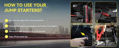 12V Jump Starter with 4000A Marking, 150 PSI-Labeled Air Compressor, Digital Pressure Display and Two Black Color Options