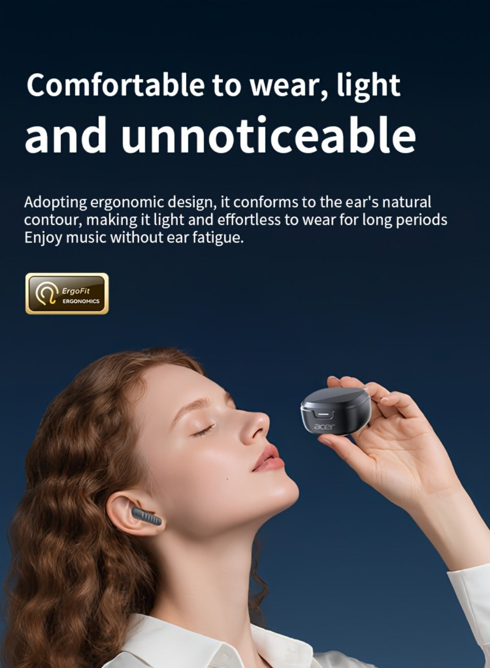 Wireless Earbuds Mini Lightweight In-Ear with ENC Calls, Touch Control and Long Battery in Three Colors