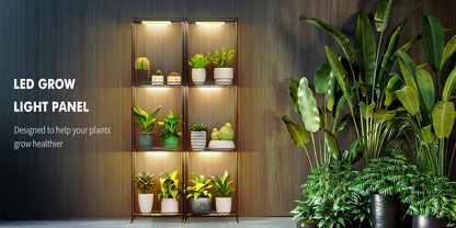 Four-Panel 5V USB Plant Light Kit with 96-LED Boards, Timer Controller and Shelf Mounting Pieces