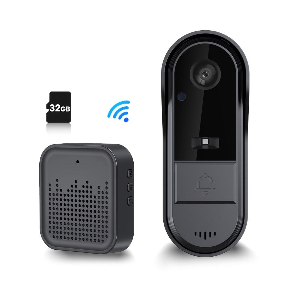 Video Doorbell Camera with Tuya App Marking, Night View, Two-Way Audio, Voice Changer and Single or Two-Pack Options