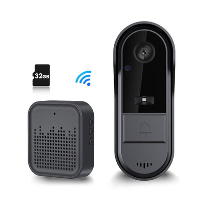 Video Doorbell Camera with Tuya App Marking, Night View, Two-Way Audio, Voice Changer and Single or Two-Pack Options