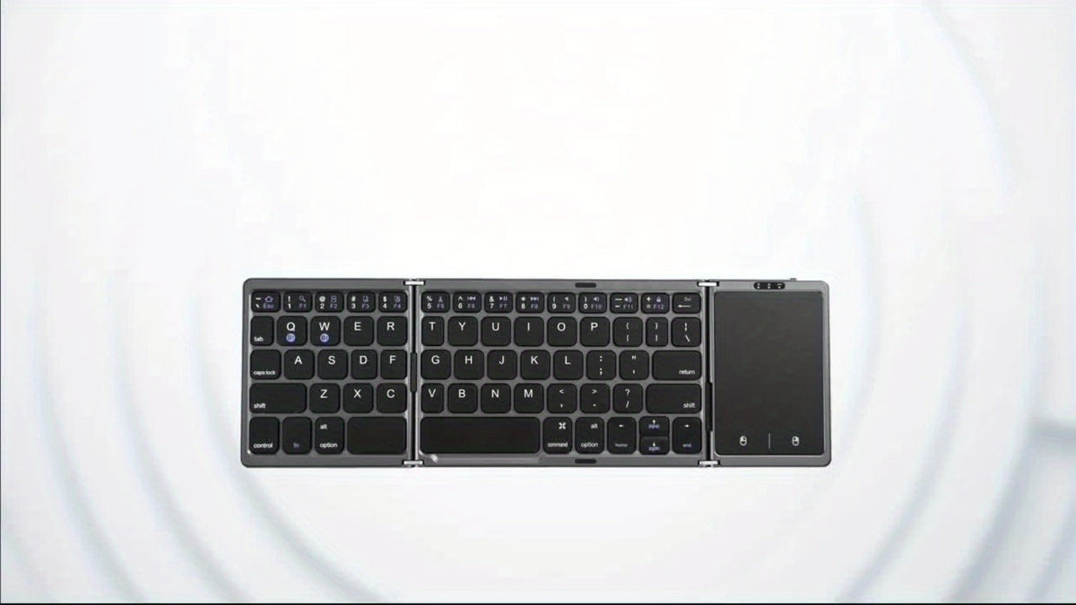 Tri-Fold Bluetooth Keyboard with Touchpad Rechargeable Portable Foldable Wireless Keyboard for an Everyday Personal Care Routine