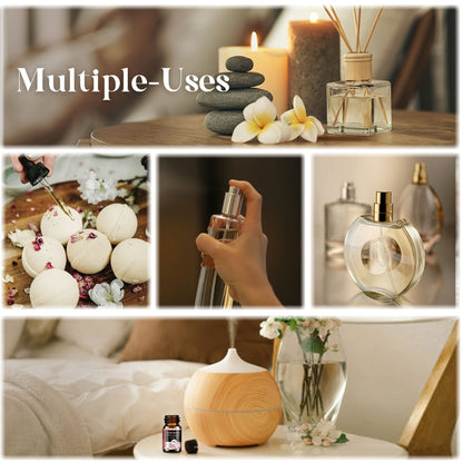 14-Bottle Fragrance Oil Gift Set with 5ml Bakery or Floral Scent Assortments for Diffusers and Candle Projects