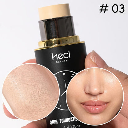 CC Cream Foundation Stick 2-Pack — Full Coverage Concealer, water-resistant extended-wear Natural Matte Finish, Lightweight Moisturizing