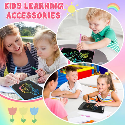 LCD Drawing Tablet, 8.5 Inch Reusable Doodle Pad for Kids, Battery-Powered Educational Toy