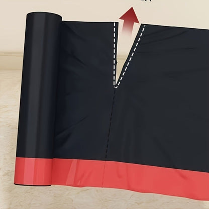 Black Trash Bags with Red Tie Handles, 100-Count Pack in Five Rolls of 20 and 45 x 50cm Size