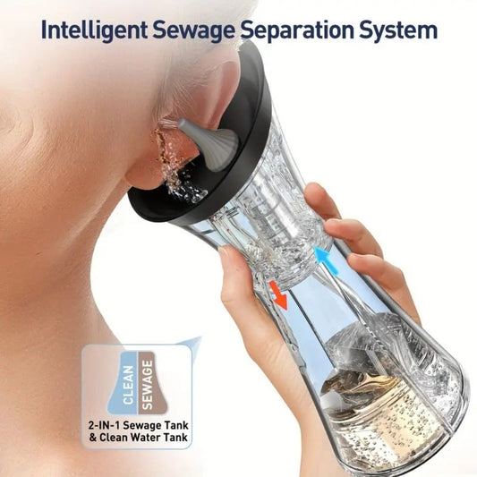 Earwax Removal Kit Pro with Visual Waste Tank – Interchangeable Nozzles, USB Rechargeable Ear Cleaner for Adults, Ear Scoop & Ear Washer Options