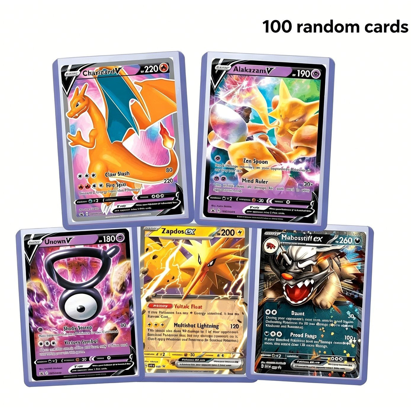 Trading Card Game 100- or 200-Card Character Assortment with Two Source Quantity Options and Mixed Artwork