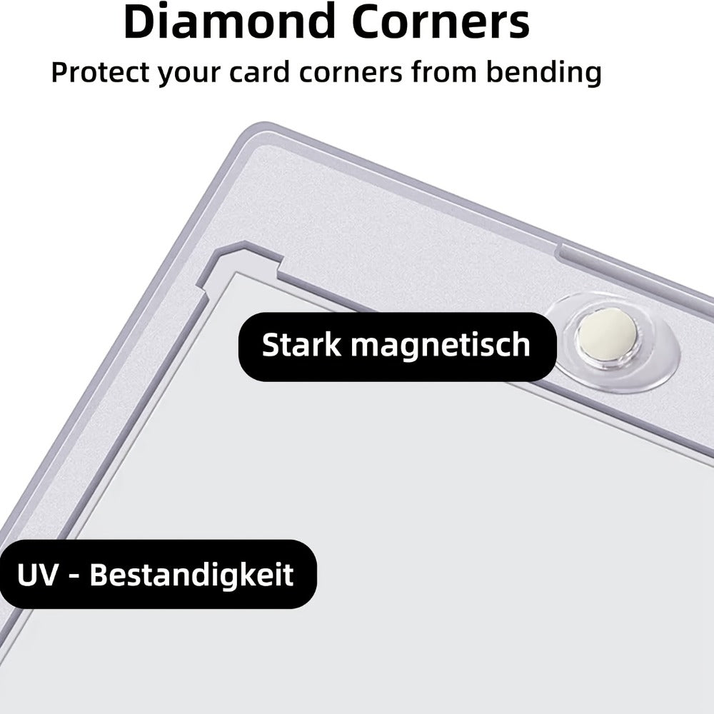 30pt Magnetic Card Holders 30/60 Pack – Clear Hard Plastic One-Touch Trading Card Cases, Protective Display Holders for Baseball, Sports