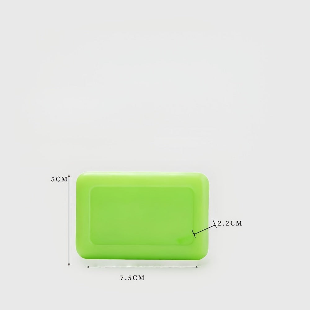 Tea Tree Bar Soap, Three-Pack of Green Plant-Essence-Labeled Bars for Face and Body Washing