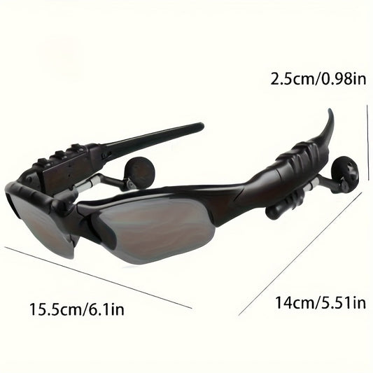 Open Ear Bluetooth Audio Glasses with Built-In Earbuds – Wireless Smart Sunglasses for Music & Hands-Free Calls, Anti-Glare Lenses, Driving Sports Outdoor, Unisex | 7 Colors