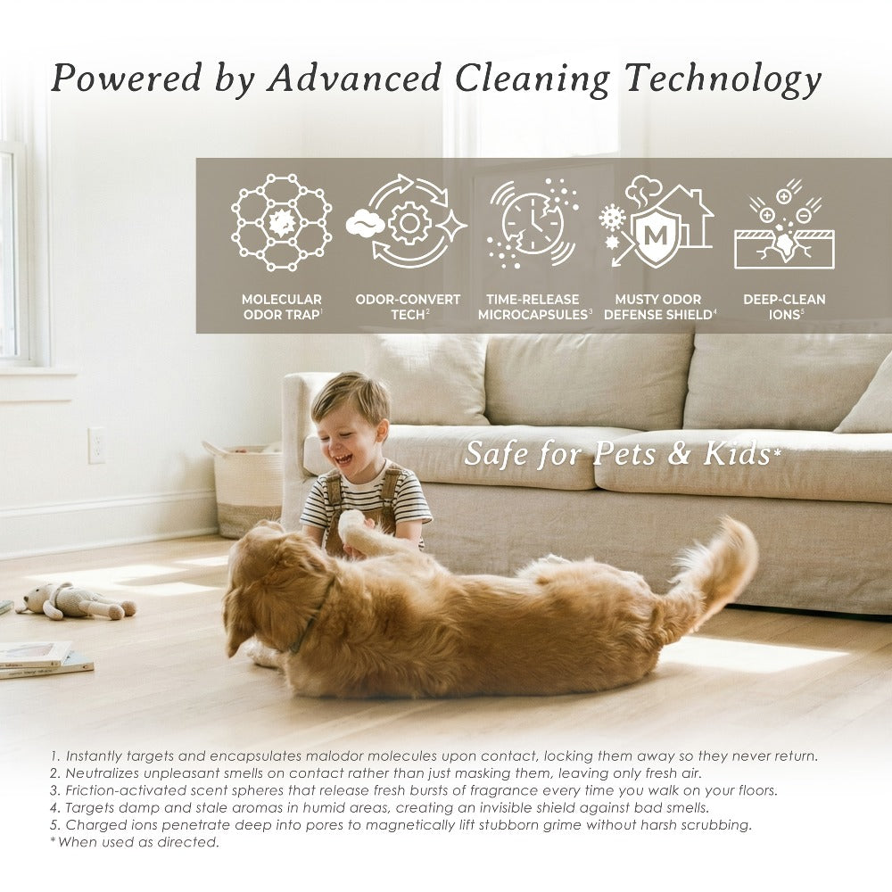 Concentrated Floor Cleaner 4X Formula 32 fl oz, SWANTALK Mop Soap Multi-Surface Streak-Free Floor Wash, Perfume-Inspired Deodorizing Cleaner, Pet Friendly – Brazilian Breeze, Island Coconut, Pacific Linen