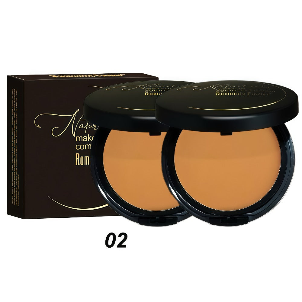 Matte Setting Powder Palette Waterproof Sweat-Proof Buildable Coverage with Squalane Formula — Brightening Contouring Face Powder for All Skin Tones Long Lasting