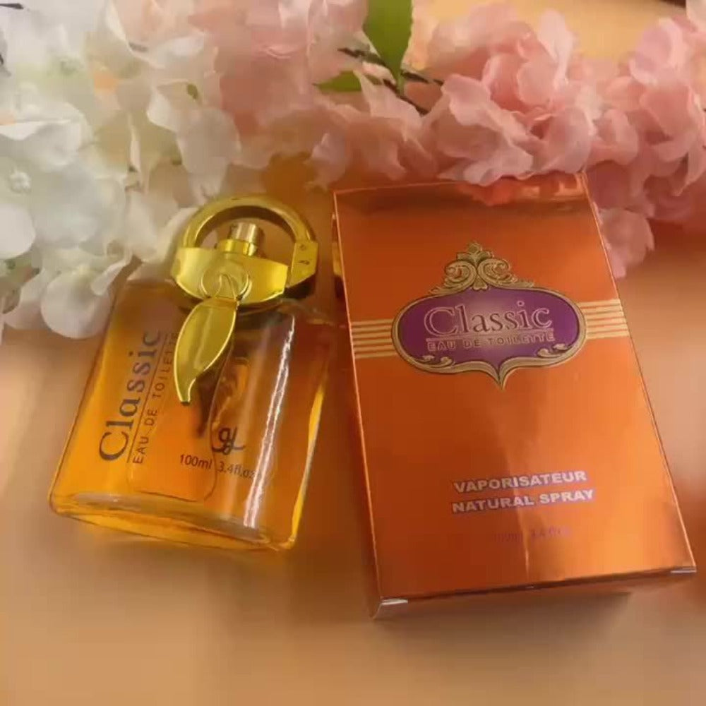 Eau de Parfum Osmanthus for Women in Golden 100ml Bottle with Ornate Round-Cap Presentation