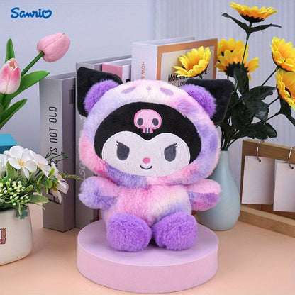 Kuromi Hello Kitty Melody Cinnamoroll Plush Doll – 4 Sanrio Characters Soft Stuffed Animal Kawaii Toy, Cute Anime Gift for Girls Teens Birthday Christmas