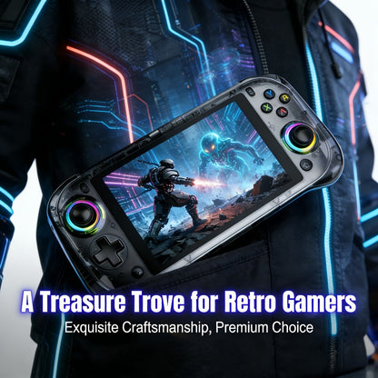 Handheld Game Console J55 with 5.5-Inch Large HD Display, 64GB Options, Linux-based system, Handheld controls