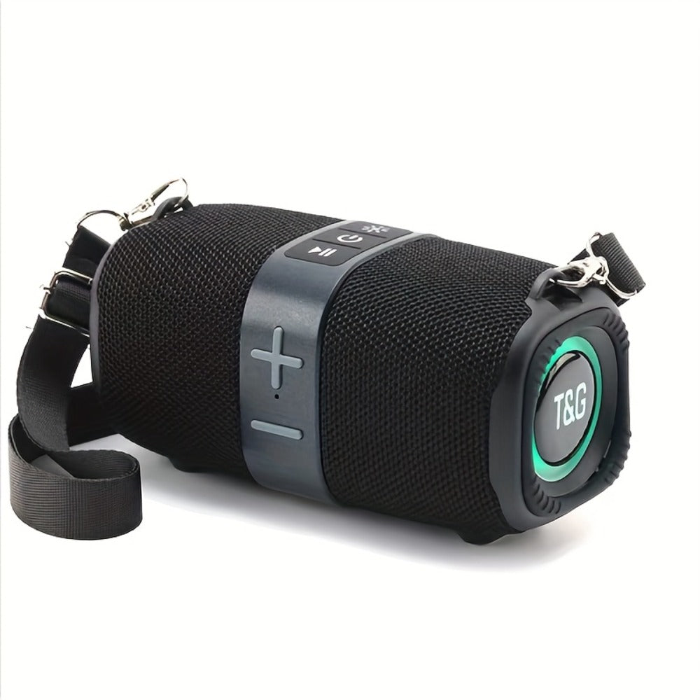 Bluetooth Speaker T&G TG667 Compact Shoulder-Strap Model with Bluetooth, USB, TF, FM and Type-C Charging
