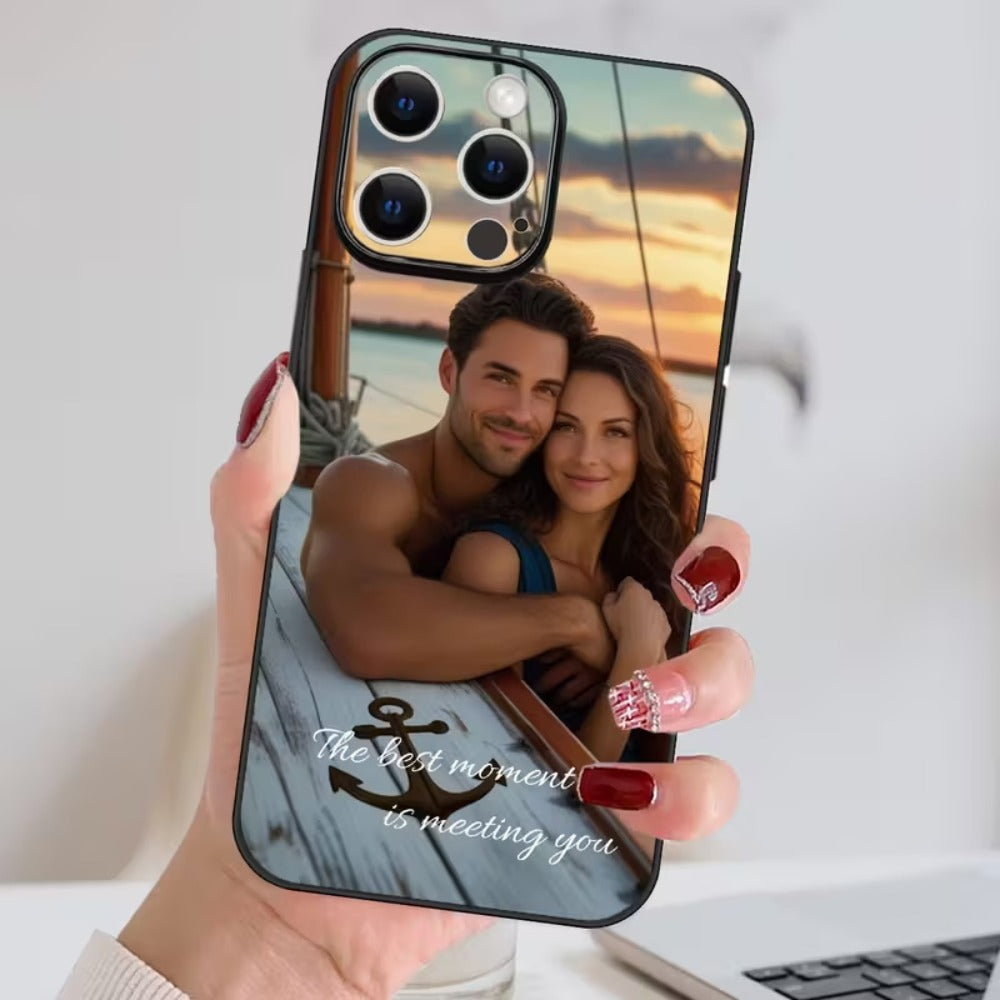 Personalized Photo iPhone Case Custom Design Minimalist Durable Cover for iPhone 17 16 15 14 13 12 11 Pro Max Plus – Unique Gift for Birthdays Anniversaries Valentine's Day Christmas