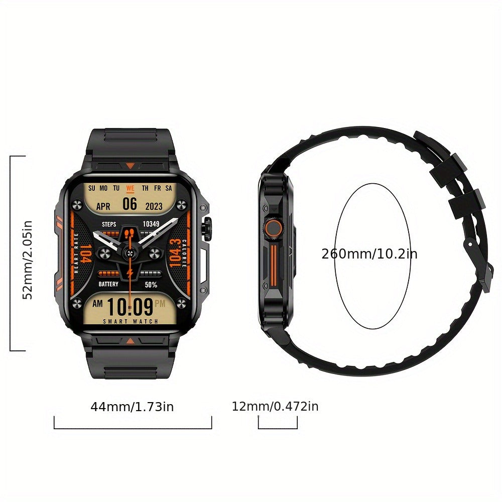 Smartwatch for Men SENBONO L81B 1.95 Inch with Calling, 100+ Sport Modes and 340mAh Battery