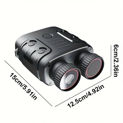 Infrared Night Vision Goggles HD 2.5K with 10X Zoom & CMOS Sensor – Full-Dark Visibility Binocular Scope for Hunting, Boating & Outdoor Adventures, Photo & Video Capture, Battery Powered