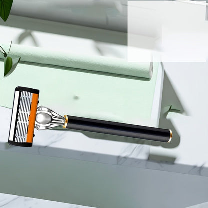 Metal Safety Razor Set with Washable Anti-Slip Handle and 24 or 36 Replacement Blades for Daily Shaving