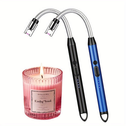 Flexible-Neck Electric Arc Candle Lighter in Nine Color and One- or Two-Piece Checkout Options