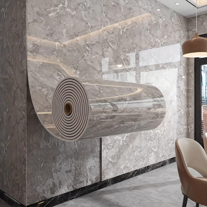 Marble-Look Peel-and-Stick Wall Covering in Four Patterns and Two Roll Lengths, 15.75 Inches Wide