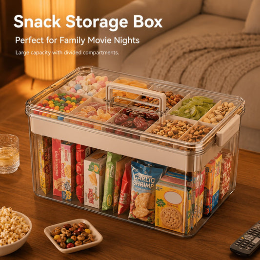 Medicine Storage Box with Handle, Multi-Layer Transparent Plastic Pill Organizer Cabinet, Portable Home Medicine Chest for Bedroom Bathroom Office Desk, Spacious Drug & First Aid Supply Organizer