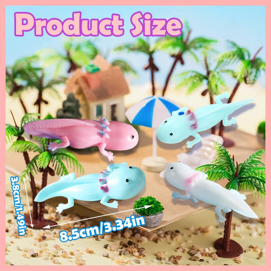 Axolotl Slingshot Fidget Toy 24pcs Bulk Pack, Cute Axolotl Squishy Sensory Finger Puppet Toys for Kids Birthday Party Favors Goodie Bags Decorations, Axolotl Gifts for Children Boys Girls