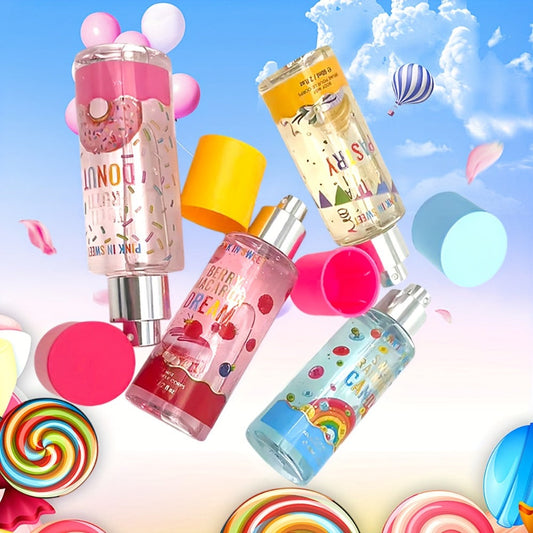 Women's Fragrance Gift Set - Body & Hair Perfume Spray 4-Piece Set 2 fl oz Each | Sweet Long Lasting Scent for Date Party & Gifting