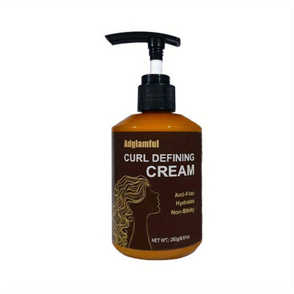 Pump-Bottle Curl Defining Cream with Leave-In Application for Wavy, Curly and Coily Hair Types