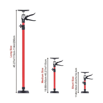 Telescopic Support Rod Adjustable 11.8-114in 154 lb Heavy Duty Anti-Slip Third Hand Support System 2pcs Drywall Lifting Cabinet Jack Wardrobe Installation Prop Tool-Grade Support Kit