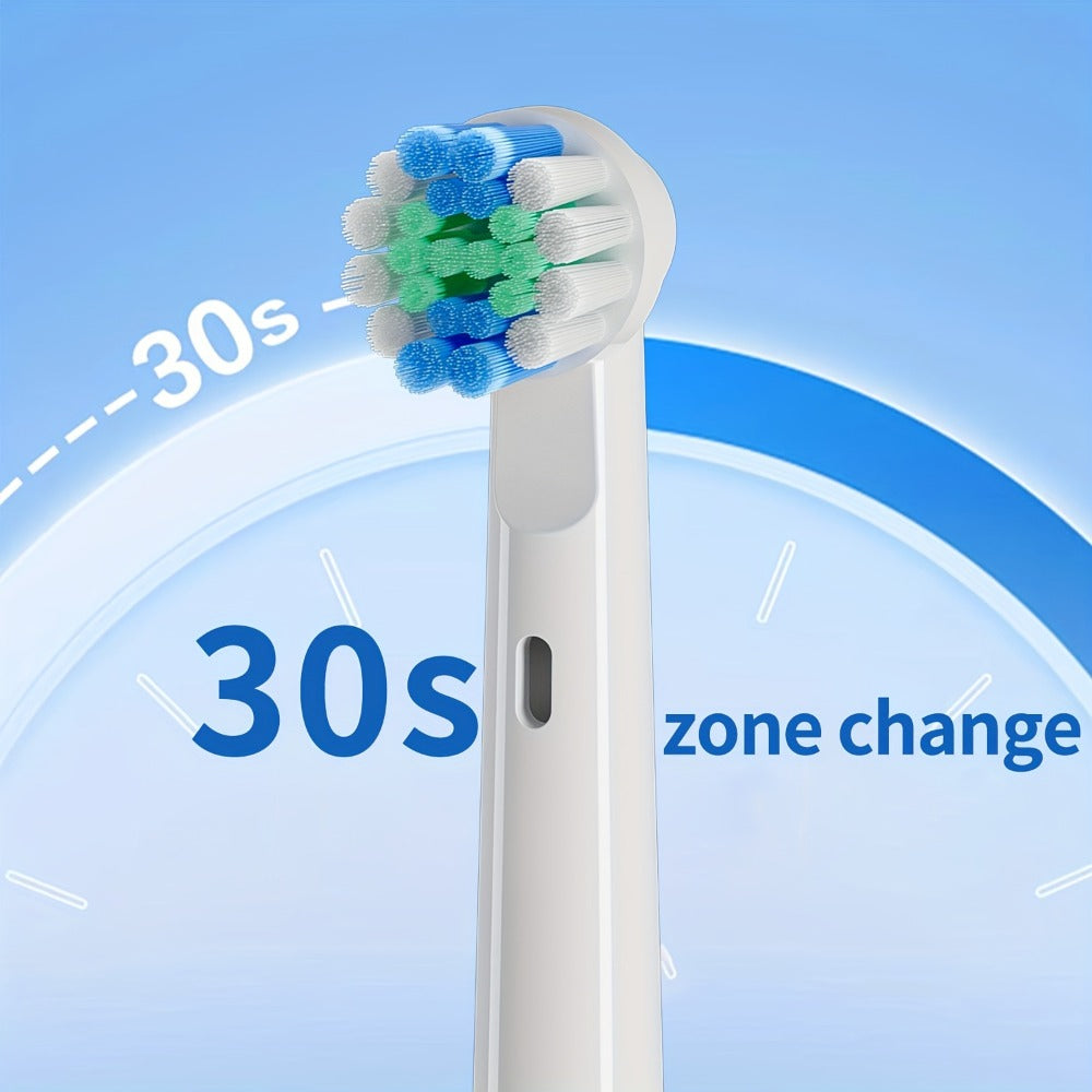 Electric Toothbrush with Three Modes, Four Round Brush Heads, 600mAh Battery, Smart Timer and IPX7 Rating