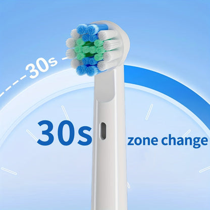 Electric Toothbrush with Three Modes, Four Round Brush Heads, 600mAh Battery, Smart Timer and IPX7 Rating