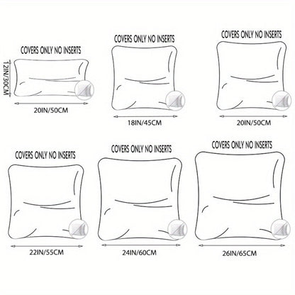 Faux-Fur-Look Throw Pillow Covers, Pack of Two with Zipper Closures and 40 Exact Color-Size Options