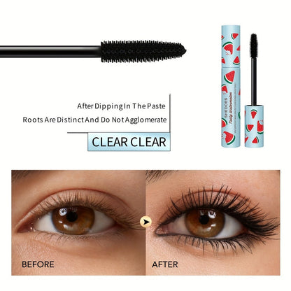 Waterproof Mascara 2 Pack Watermelon — Lengthening Curling & Thickening Formula, Natural Lash Extension, Long-Lasting Smudge-Proof, Beginner-Friendly Eye Makeup for Women