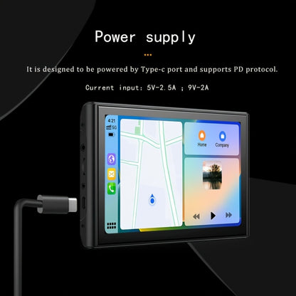 Portable Car GPS Navigation 8" - Wireless CarPlay & Android Auto, HD Touchscreen, Magnetic Mount, Mirror Link, FM Radio, AUX/USB/TF, Backup Camera Included