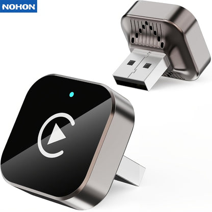 2-in-1 Wireless CarPlay & Android Auto Adapter Mini USB Dongle 2026 Upgrade Fast Stable Connection for iOS 10+ & Android 11+, Converts Wired CarPlay to Wireless Plug-and-Play